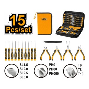 Set Destornillador Precisión 15 Pcs Ingco Hktts0151 - Lnf