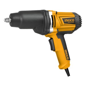 Llave De Impacto 1/2 Ingco Iw10508 Electrica 1050w + 6 Dados Color Amarillo Frecuencia 50