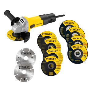 Kit Amoladora+ 10 Discos Stanley Sg7115v10b2c Corte-desbaste