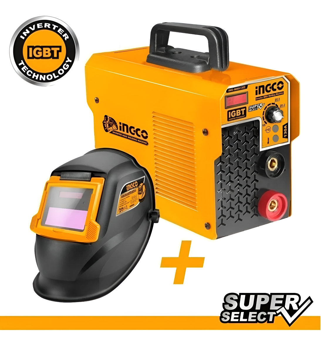 Kit Soldadora Inverter 160 Amp Ngco Mma1602+ Careta