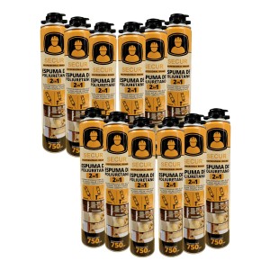 Espuma De Poliuretano 750ml Homey X 12