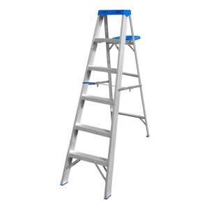 Escalera Pintor 6 Esc 150kg Bandeja Aluminio Wadfow Wld4h06