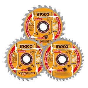 Set X3 Discos Sierra Circular 140mm 5 1/2 Tsb4003 Ingco