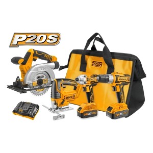 Kit 2 Atornillador Circular Caladora A Bateria Ingco P20s