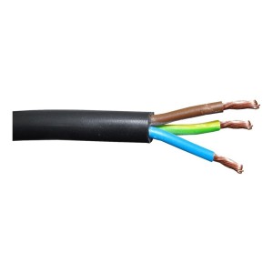 Cable Bajo Goma 3x2 Mm Negro - Precio Por Metro -