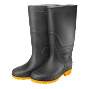Botas De Lluvia Trabajo Negra Pvc Nitrilo Talle 39-45 Ingco