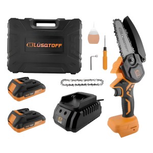 Mini Motosierra Bat+cargador Cadenas 18v Lusqtoff Mml40-9bk