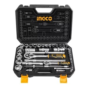 Juego Dados Y Crique Ingco 44 Pzas 1/4 Y 1/2 Hkts42441 - Smf