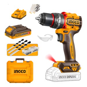 Atornillador Percutor Compact 20v 55nm Ingco Cidli20558