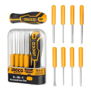 Destornillador 8 Puntas Iman Intercambiables Ingco Akisd0901