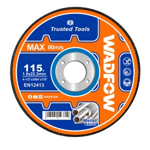 Lata X 50 Discos Corte Metal 4 1/2 X 1.0 Mm Wadfow Wac3l45