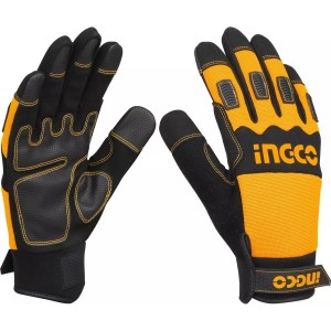 Guantes Mecánico Cuero Y Microfibra Xl Ingco Hgmg02-xl
