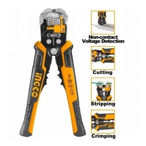 Pinza Pela Corta Cable Con Detector Voltaje Ingco Hwsp102429