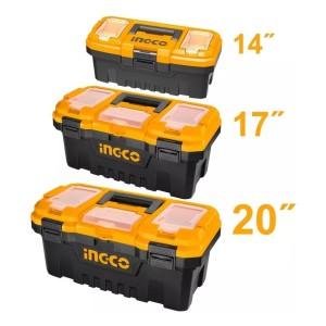 Kit 3 Cajas Valijas Herramientas 14 17 20 Broche Plast Ingco
