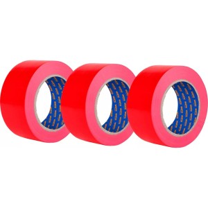 Pack 3 Cinta Señalizacion Roja 30mt X 50mm Wadfow Wpn4h35 Pg