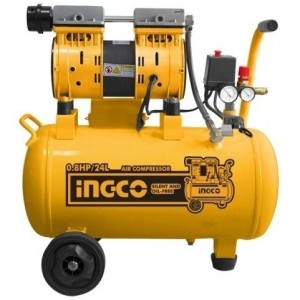 Compresor De Aire Ingco 24lt. 0.8hp Silencioso