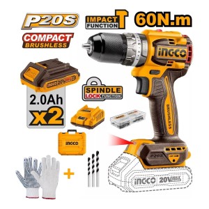 Taladro Atornillador Batería 20v 13mm Ingco Cidli20605 - L N