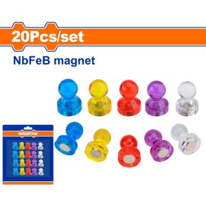 Set 20 Pin Magneticos Varios Colores Wadfow Wze1k21 - L N F