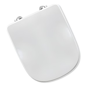 Tapa Inodoro Mdf Con Forma Cuadrada Color Blanco Liso - Lnf