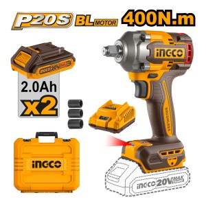 Llave De Impacto Bateria 400nm Valija Ingco Ciwli2040 - L N
