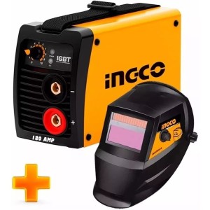 Kit Soldadora Inverter 180 Amp Ingco Pro+ Electrodos+careta