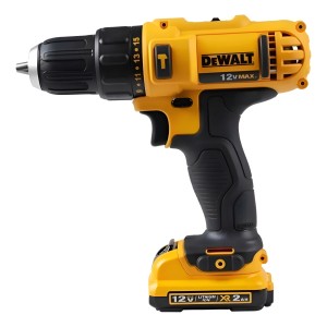 Taladro Percutor Atornillador Inalámbrico De 10mm Dewalt Dcd716d2 + 2 Baterías De 2ah + Accesorio Con Maletín De Transporte Amarillo
