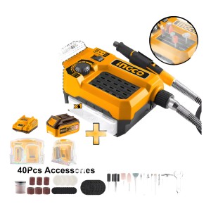 Mini Torno A Bateria 20v + Bat Y Cargador Ingco Cmgli2001