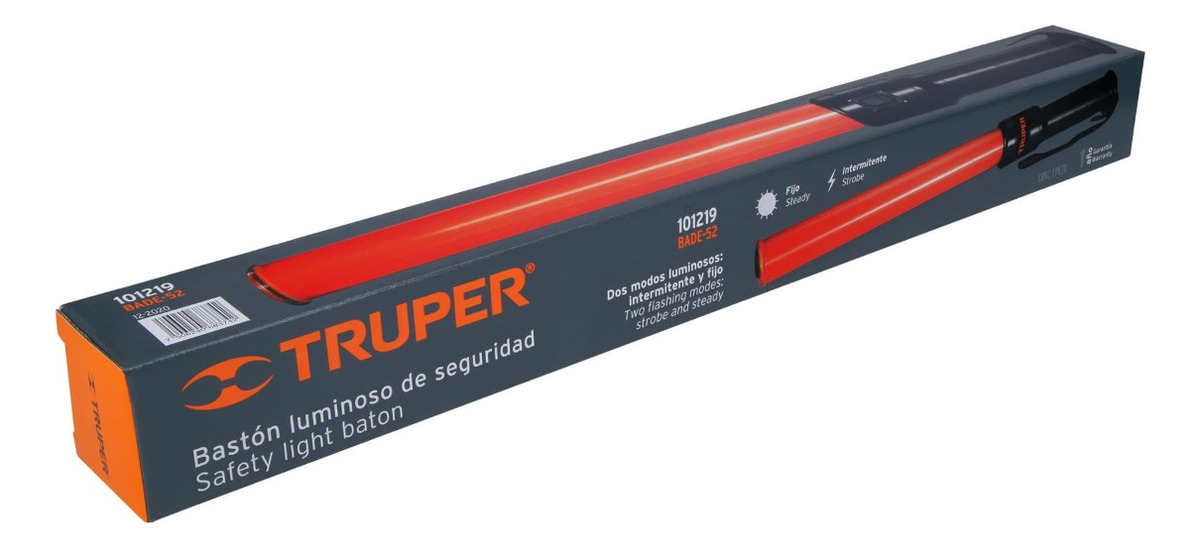 Bastón De Seguridad Control Tráfico Luz Led Truper Bade-52 - Imagen 4