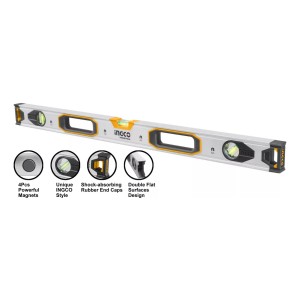 Nivel 5 Imantado 120cm Aluminio Ingco Hsl38120m Construcción