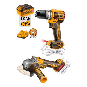 Kit Atornillador 60nm + Amoladora Ingco - L N F