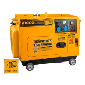 Generador Diesel Silencioso 5.0 Kw Ingco 9hp Gse50001 - Lnf