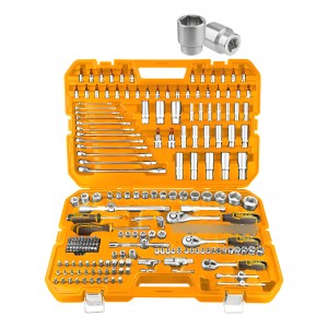 Juego Dados Puntas Y Llaves 216pcs 1/4 - 1/2-3/8 Hkthp22161