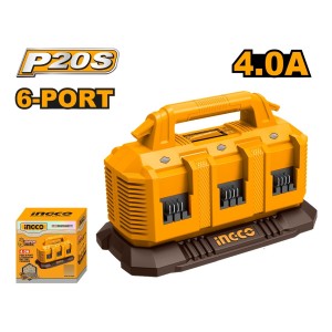Cargador 20v Para 6 Baterias 4a Fcli2064 - L N F