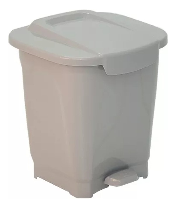 Basurero T-force 15 Lt En Ppl Gris Tramontina - Lnf