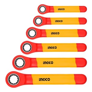 Set Aislado 6 Llave Crique Estriada Ingco Hkispa0603