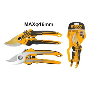 Tijera Poda Industrial 8.5 Ingco Hps0601 Color Naranja/negro