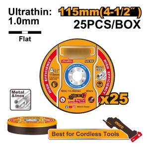 Lata Disco X25 4 1/2 115mm X 1.0m Ultrafino Mcd11011525