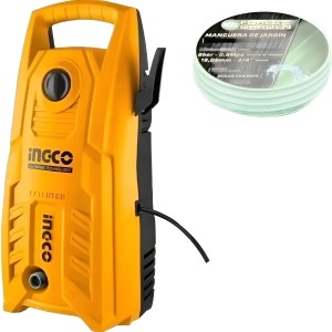 Hidrolavadora Ingco 130 Bar 1400w Hpwr13003 + Manguera