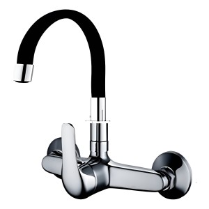 Rimontti 51578 Grifo De Cocina Monocomando Pico Alto Negro