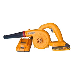 Soplador Inalambrico Bateria Cargador Ingco Cabli200281 Naranja Claro