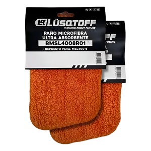 Paño De Limpieza Microfibra Lüsqtoff Rmsl4008r01 Naranja