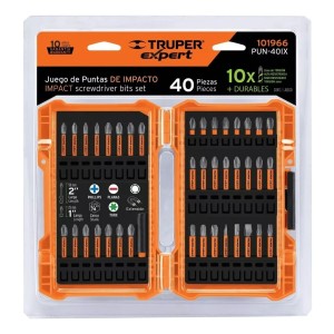 Juego De 40 Puntas De Impacto Truper 1/4 - Lnf