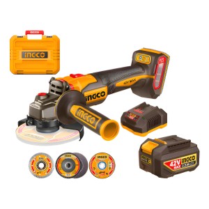 Amoladora Angular 42v 2 Bat Cargador Ingco Cagli4128112