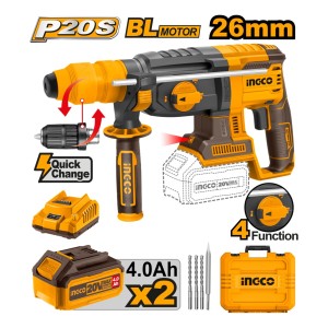 Rotomartillo 26mm 4 Func Adaptador Mandril Ingco Crhli202289