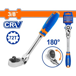Llave Crique 3/8 Cabeza Flexible 180° Cr-v Wadfow Wrw4238