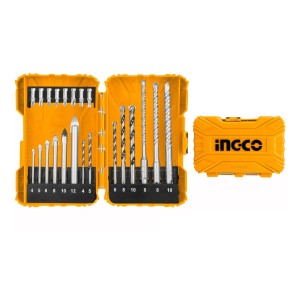 22 Mechas Vidrio Concreto Sds Plus Puntas Ingco Akdl12201