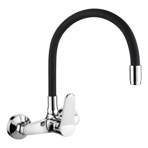 Grifería Cocina Pared Pico 20cm Monocomando Flexible Murdock