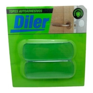 Tope Autoadhesivo Transparente Rectangular X2 Diler