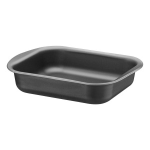 Asadera Baja Tramontina 22cm Fuente Teflon Antiadherente Color Gris Oscuro