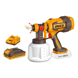 Pistola Pintar 20v + Bat + Car + Accesorios Ingco Csgli20042